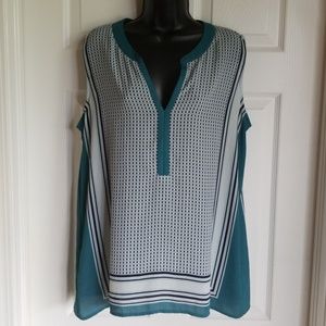 Ann Taylor Loft Top Blouse Size Large